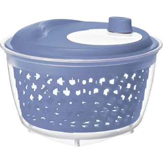 Rotho Salatschleuder Blau 4,5 l rund 25 x 25 x 16,5 cm Kunststoff