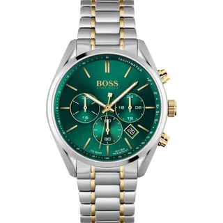 Herrenuhr Hugo Boss Champion 1513878, Silbergrün / Grün - Grün, Silber, Gold