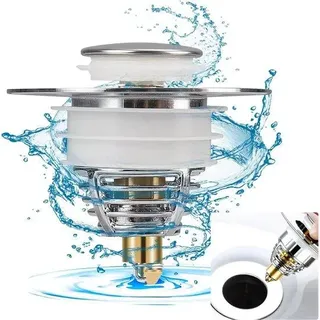 Metallenes Badewannenabfluss, Pop-up Abfluss, Abflussgarnitur, Sieb, vollständiger Metallabfluss, Badewannenabfluss für Dusche, Küche, Abflussdeckel 32-41 mm