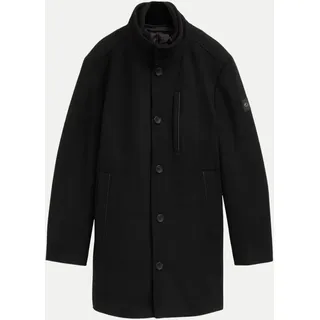 Tom Tailor Wollmantel mit abnehmbarer Innenjacke, schwarz
