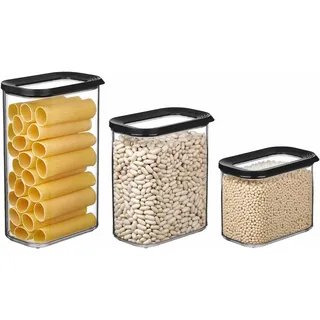 Mepal MODULA Vorratsdosen 3er Set schwarz - Schwarz