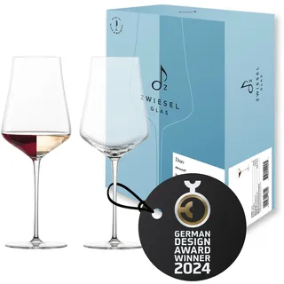 Zwiesel Glas Allround Weinglas Duo (2-er Set), hand- und maschinengefertigte Weingläser für Rot- und Weißwein, spülmaschinenfeste Tritan-Kristallgläser (Art.-Nr. 123472)