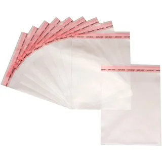 Pakico | 100 Kleine Durchsichtige Beutel 10 x 15 cm | Polypropylen-Beutel | Selbstklebende Verpackungsbeutel | Transparent | Lebensmittelbeutel | Süßigkeitenbeutel | Puzzle-Aufbewahrungsbeutel