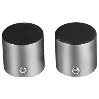 LIEDECO Gardinenstangen-Endstück 2-läufig Ø 16 mm Silber