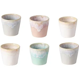 Costa Nova Grespresso Espressotassen Set, 6 Stück in den Farben Soft Touch – 6 cm – 0,9 L