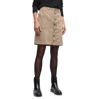 Street One Cordrock mit Knopfleiste Flowing beige 44