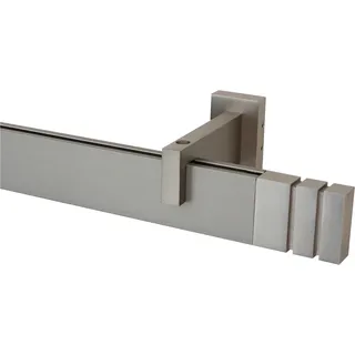 GARESA Vorhangstange FLAT 1-läufig Ø 16 mm 100 cm Silber
