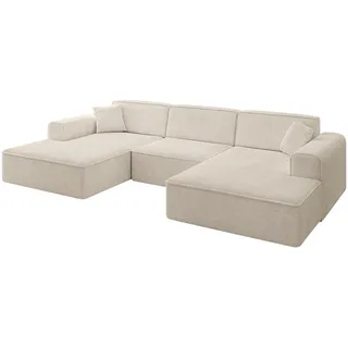 altdecor Eckcouch 4-Sitzer Beige