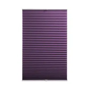 BLINDECOR Plissee ohne Bohren | lichtdurchlässiges Plissee für Fenster | Polyester | 55 x 140 cm | 607 Violett
