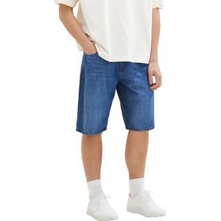 TOM TAILOR Herren 1036290 Bermuda Jeans Shorts, 10119 - Used Mid Stone Blue Denim, 34