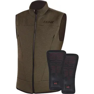 Lenz Heat Vest 2.0 beheizbare Weste, braun, Größe XL