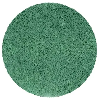 Spirella – Runde Mikrofaser-Badematte Highland – rutschfest, schnelltrocknend und waschbar – 100% strapazierfähiges und widerstandsfähiges Polyester – Basilikumgrün – Ø 60 cm