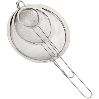 Relaxdays Küchensieb Silber
