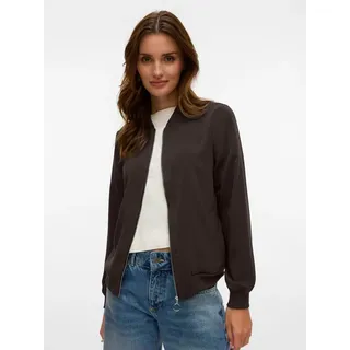 Vero Moda Bomberjacke VMCOCO L/S BOMBER NOOS in modisch kurzer Form, mit Stretch braun M (38)