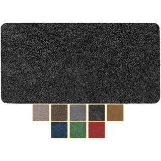 ANRO Fußmatte Schmutzfangmatte Türmatte rutschfest Fußabstreifer abwaschbar robust für Eingang, Haustür, Flur innen & außen Poet Küche, 80 x 40 cm (Rechteckig)
