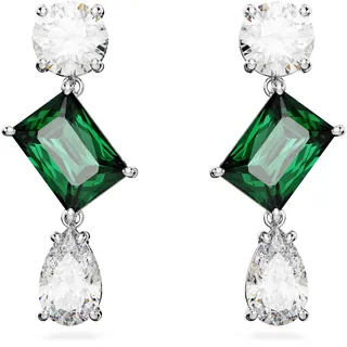 Swarovski Mesmera Ohrringe grün/weiß Silber
