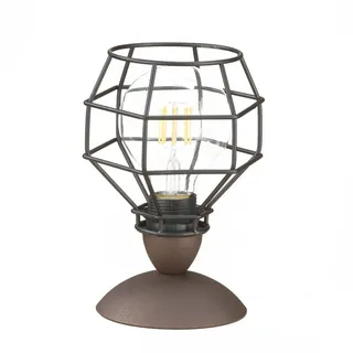 Tischleuchte , Schwarz , Metall , 23 cm , Lampen & Leuchten, Innenbeleuchtung, Tischlampen, Tischlampen