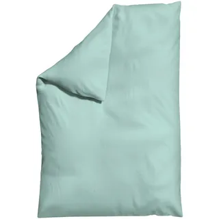 Schlafgut Bettdeckenbezug , Türkis , Textil , Uni , 135-140x200 cm , Textiles Vertrauen - Oeko-Tex®, AZO-frei, Bsci, Oeko-Tex® Standard 100, Oeko-Tex® Made IN Green , pflegeleicht, atmungsaktiv, bügelleicht, schadstoffgeprüft, weiche und anschmiegsame Oberfläche, bio , Heimtextilien, Bettwäsche & Leintücher, Bettwäsche, Jersey-Bettwäsche