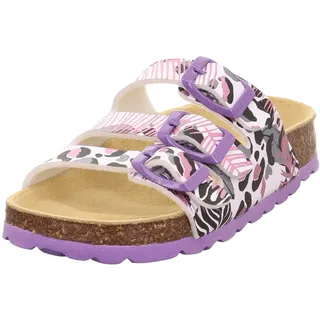 Fussbettpantoffel Weiß/Mehrfarbig 38 EU