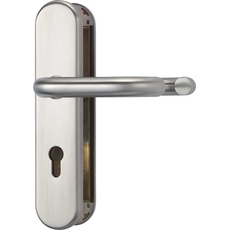 Bild von Tür-Schutzbeschlag KLT512 F1 aluminium für Feuerschutztüren mit beidseitigem Drücker 425561