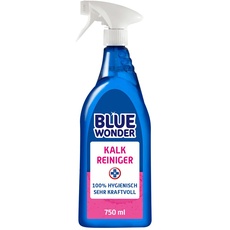 Blue Wonder Kalkreiniger, Kalkentferner & Entkalker für das Badezimmer, entfernt Verschmutzungen und Kalkablagerungen von Duschköpfen, Armaturen und Oberflächen.