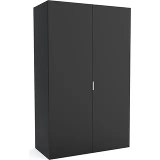 FURNLUX Garderobenmatte B Schwarz 130cm / Hauptfarbe: Schwarz / Abmessungen: 130 x 60 x 205 cm - Schwarz