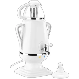 PEARL Semaver: Samowar-Teebereiter mit Glas-Teekanne, 2.300 Watt, 3,5 und 0,5 Liter (Samovar, Samowar elektrisch, aus)