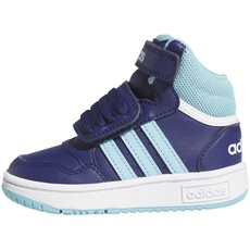 Bild von Unisex Baby Hoops Mid Shoes Sneaker, Dark Blue/Light Aqua/FTWR White, 22 EU