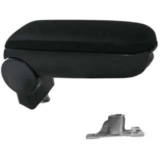 Schwarz Textil Armlehne mit Staufach Mittelarmlehne Abklappbar Passend für Audi A4 B5 1994-2001 VW Passat B5