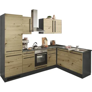 BASIC by Balculina Winkelküche L-Form 280 x 175 cm braun