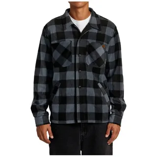 Rvca Yukon Hi Pile Überhemd - Garage Blue - L
