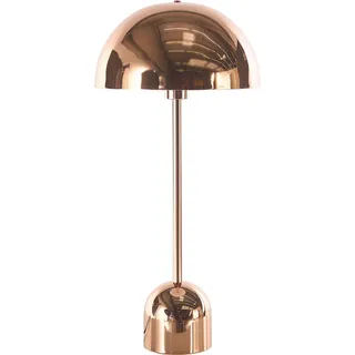 BELIANI Tischlampe Kupfer Metall 64 cm Langes Kabel mit Schalter Runder Lampenschirm Industrie Design - Kupfer, Schwarz