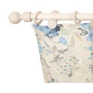 Gardinenstange SN DECO GROUP "Giro" Gr. 4, weiß (weiß antikfarben), L:180cm, Holzwerkstoff, Gardinenstangen, Gardinenstange, 28 mm, Holz, verschiedenen Längen und Farben, Komplettset