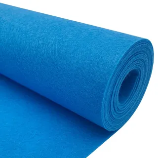 EDGEAM 300x40cm Filzstoff Bastelfilz Bunte Filzrolle Polyester Filz 1mm Dick für Kissen Filzunterlage DIY Handwerk Patchwork Nähen Projekte (Blau)