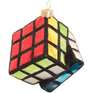 Krebs Glas Lauscha Zauberwürfel Weihnachtsornament 1-tlg. 6cm