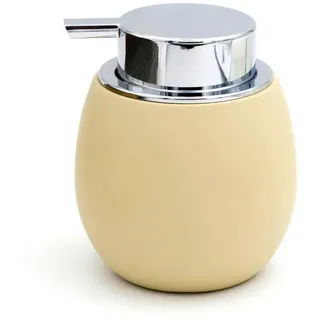 Sadena Seifenspender , Beige , Kunststoff , Uni , 9.7x11.5x9.7 cm , Kunststoffpumpe, Spender problemlos zum Nachfüllen , Badaccessoires, Seifenspender