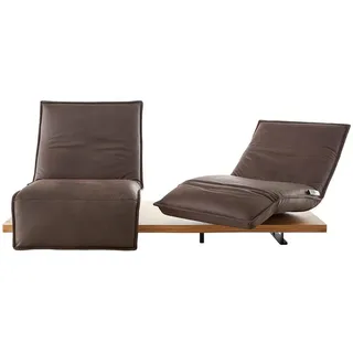 Koinor 2-Sitzer-Sofa , Dunkelbraun , Leder , Echtleder , Anilinleder , Balkeneiche , furniert , Uni , 240x63x115 cm , Goldenes M, Made in Germany, DIN EN ISO 9001, Dgm , Typenauswahl, Lederauswahl, Stoffauswahl, Hocker erhältlich, Rücken echt, individuell planbar, motorische Relaxfunktion , Wohnzimmer, Sofas & Couches, Sofas, Ledersofas