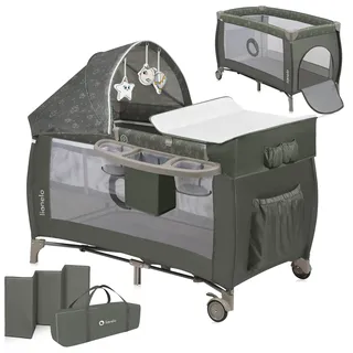 lionelo Sven Plus 4 in 1 Baby Bett ab Geburt bis 15 kg Wickelauflage