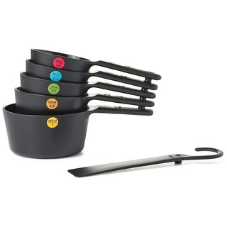 Oxo Good Grips 6-teiliges Messbecher-Set, schwarz