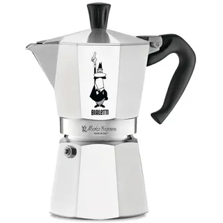 Bialetti Moka Espressokocher 0,27 l 6 Tassen Silber