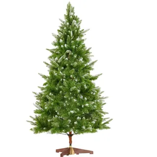 tectake Weihnachtsbaum Blitzen ,klappbarer Baumständer aus Holz, 110 x 180 cm,grün , Grün , Kunststoff , Dreieckig , 180 cm , Dekoration, Weihnachtsdekoration, Christbäume & Zubehör