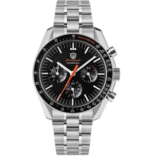 watchdives WD1860 WD1861 WD1863 Herren Chronograph, Japanisches VK63 Quarz Sportuhr, 40 mm Bubble Saphirglas Armbanduhr, 100 M Taucheruhr mit Edelstahlarmband