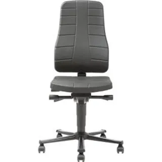 Bimos Arbeitsdrehstuhl Highline mit Rollen Integralschaum Höhe 450-600mm - 9643-2000 - Schwarz