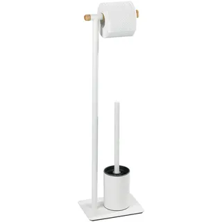 Wenko WC-Bürstengarnitur Macao Weiß/Braun