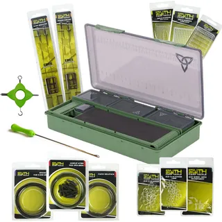 Faith Carp End Tackle Set – Karpfen-Rig-Set – Vorfachmaterial – in r Tackle-Box