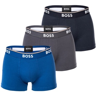 HUGO BOSS 3P Power Trunk schwarz/grau/blau S 3er Pack