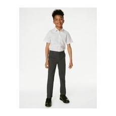 M&S Collection Pantalon garçon coupe slim, idéal pour l'école (du 2au 18ans) - Grey, Grey - 7-8 Y