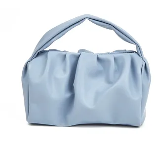 NICOLE & DORIS Damen Clutch Handtaschen Klein Henkeltasche Top-Griff Tasche Elegant Abendtasche Weiche Ledertasche Schöne Handtasche Wolken Clutch Tasche Blau