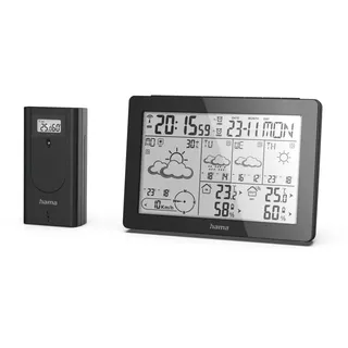 Hama Wettervorhersage-Center Meteotime Schwarz 00186369