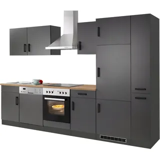kochstation Küchenzeile KS-Toronto 310 cm grau